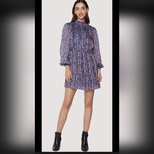 Lost+Wander SEALED! NWT! Water Lily Mini Dress in Floral on Black. Sz XS. R2S!!
